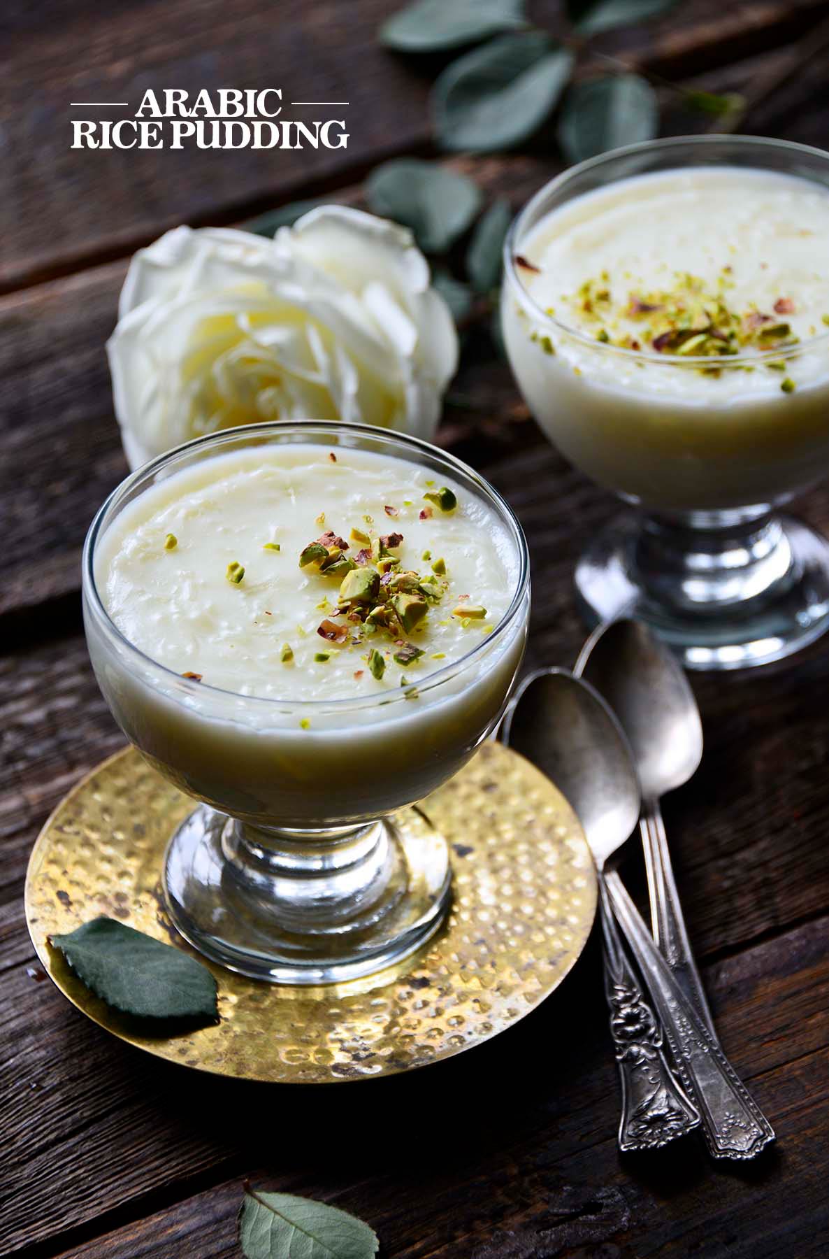riz bil haleeb arabic ice pudding recipe pin