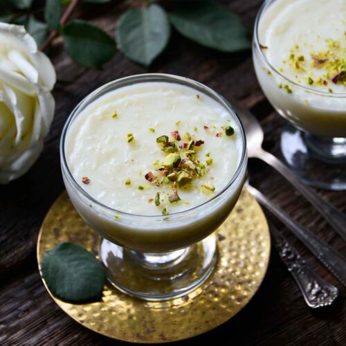 easy middle eastern rice pudding recipe featured image