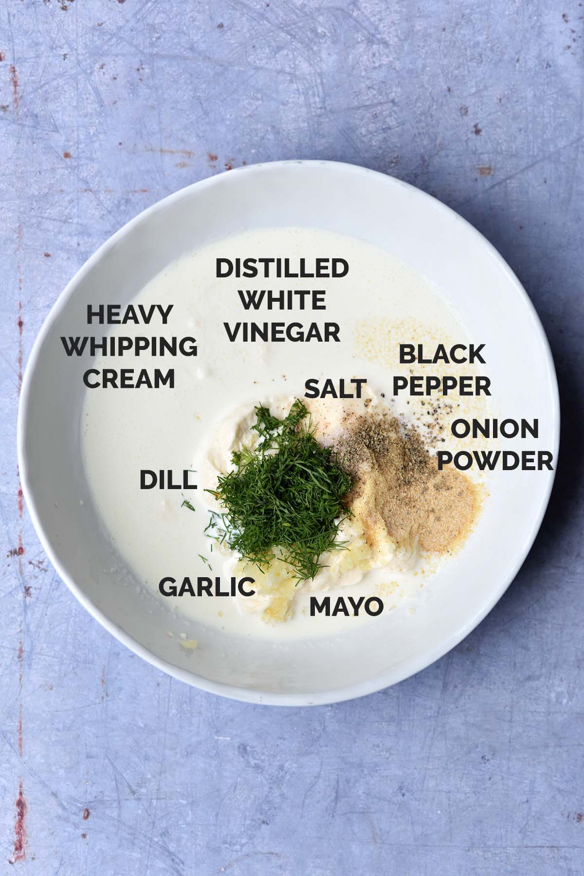 ranch dressing ingredients Mix avo oil Easy Homemade Low Carb Ranch