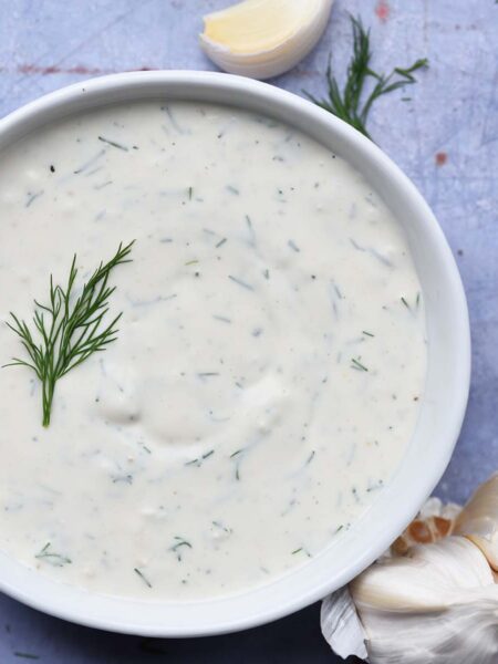 keto ranch dressing recipe featured image