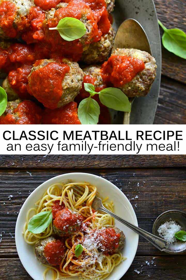 Classic Meatball Recipe Pin