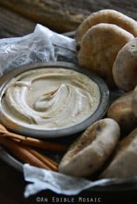 Close Up Front View of Sweet Cream Cheese Dip Recipe