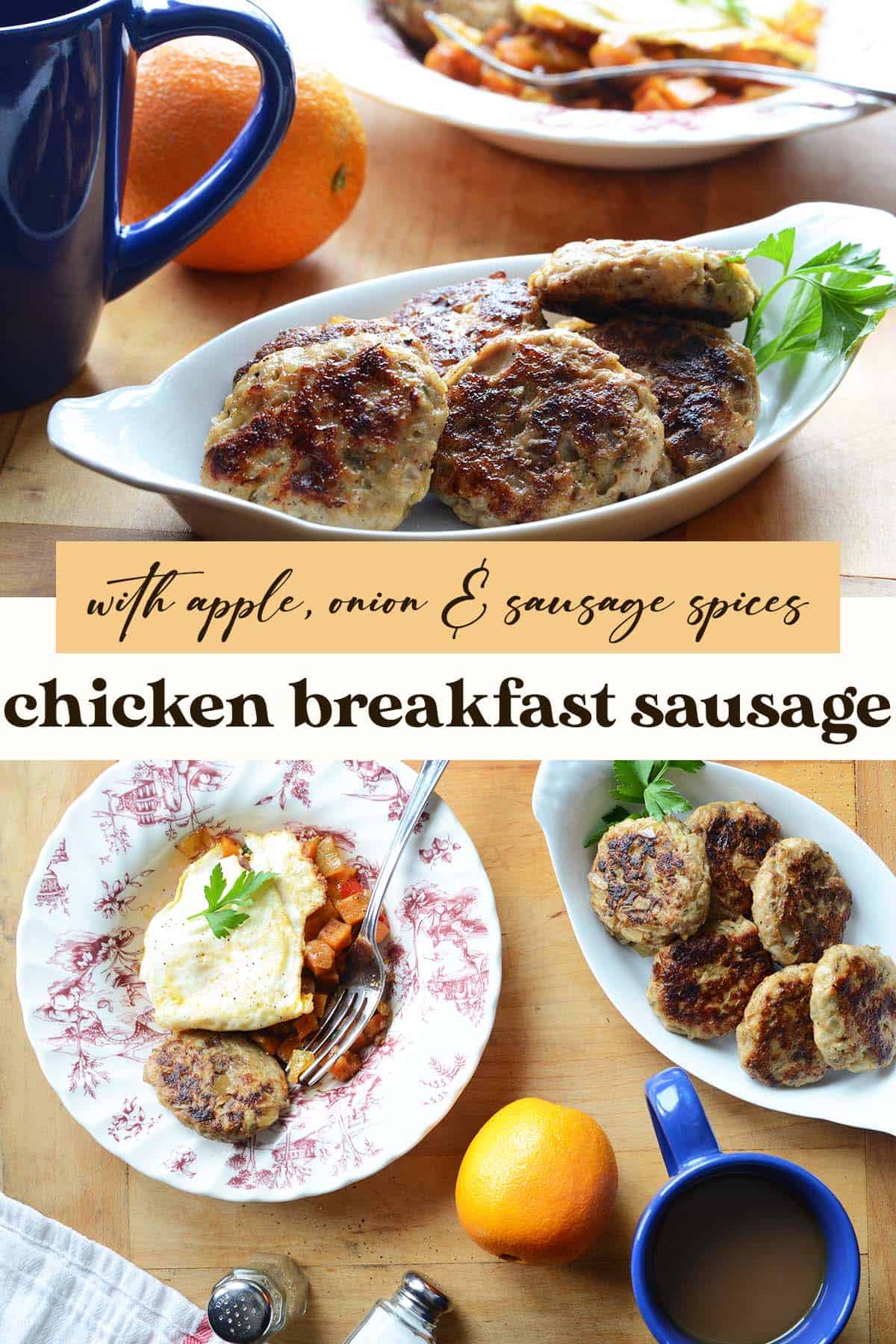 healthy breakfast sausage recipe pin
