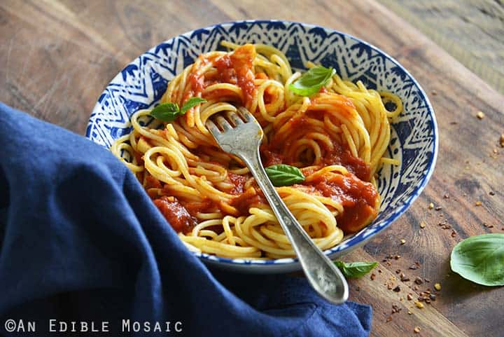 Bowl of Spaghetti Marinara