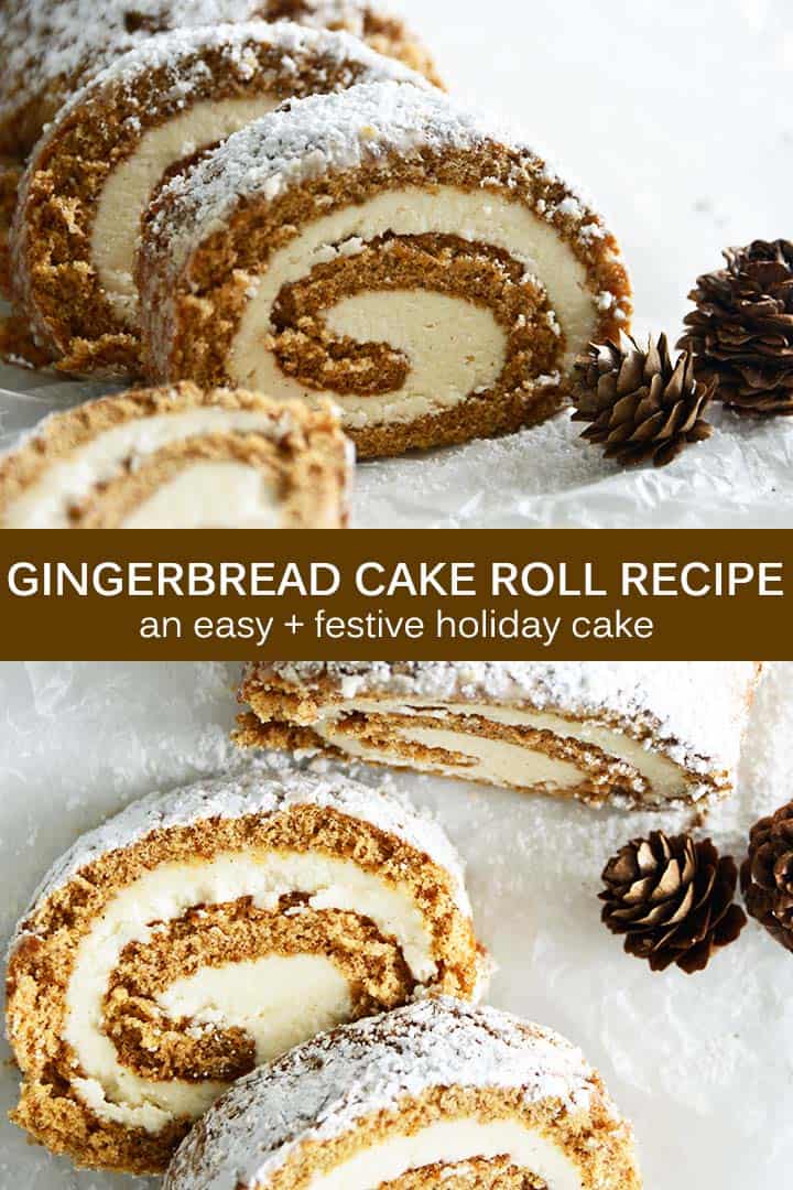 Easy Gingerbread Cake Roll Pin