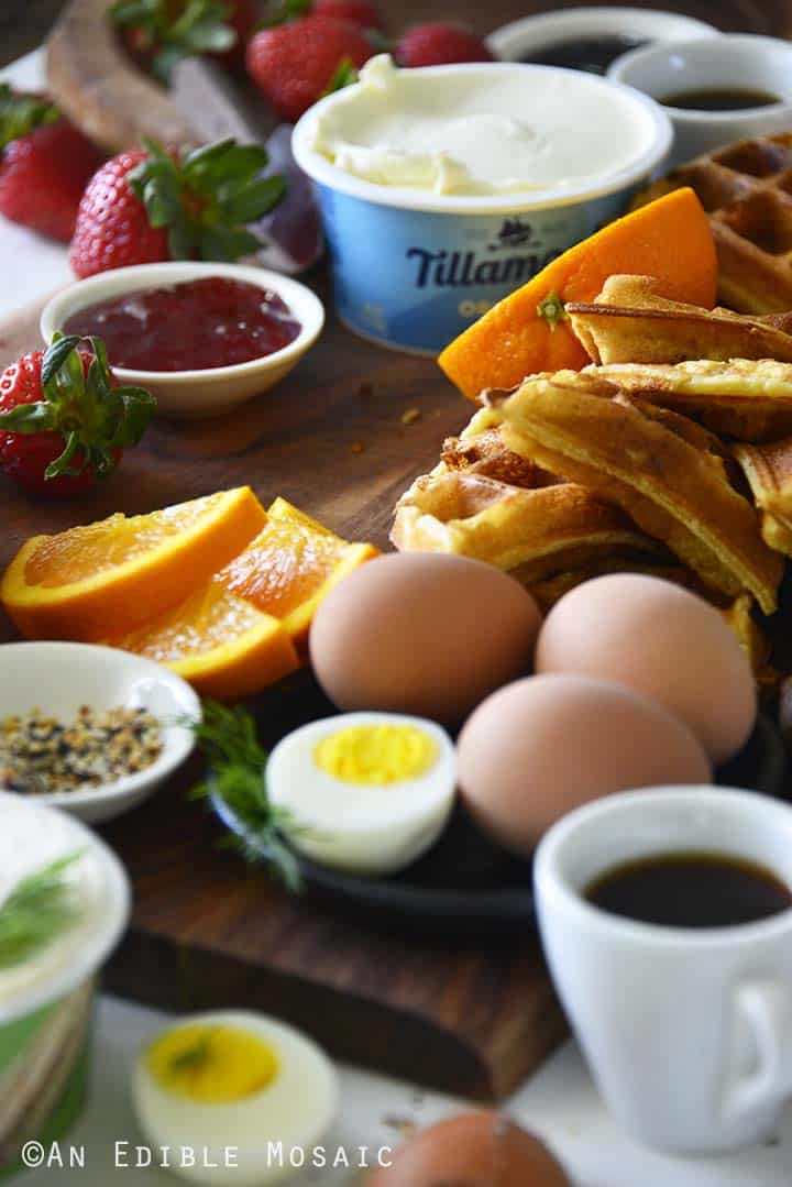 Spread of Breakfast Foods