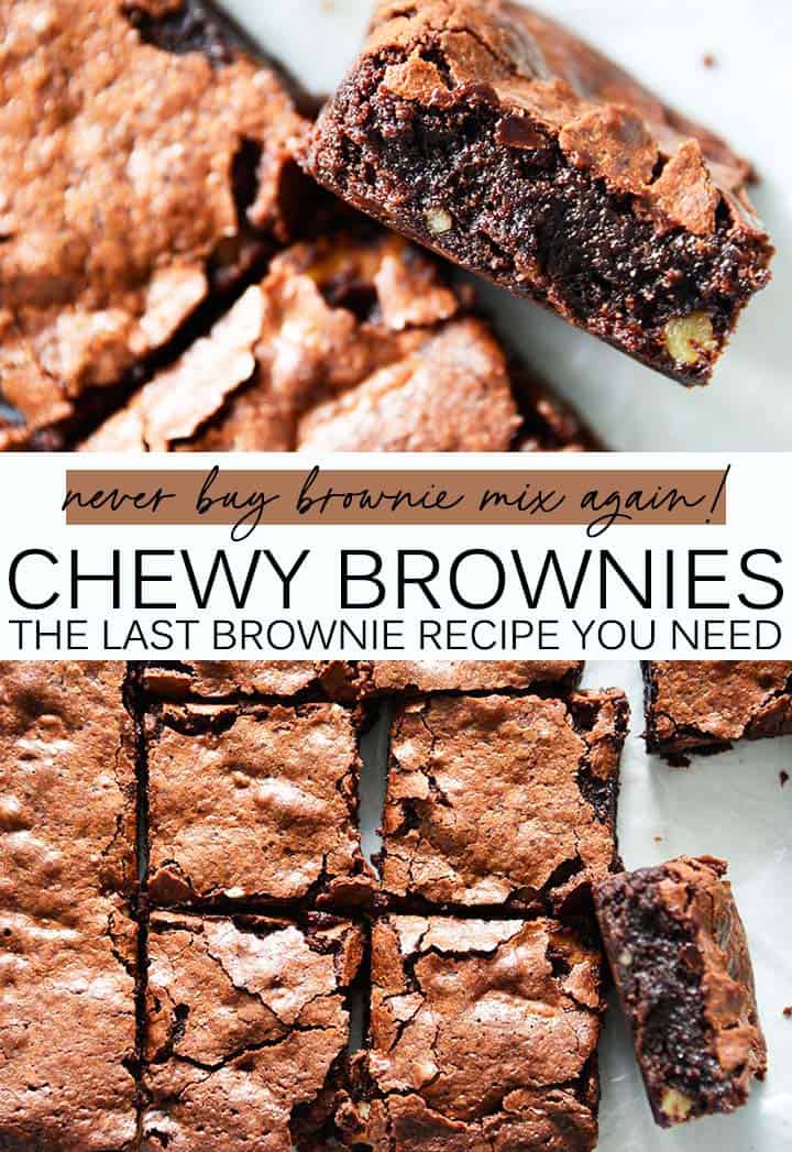 best chewy brownie recipe pin