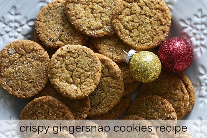 Crispy Gingersnap Cookies Recipe with Description