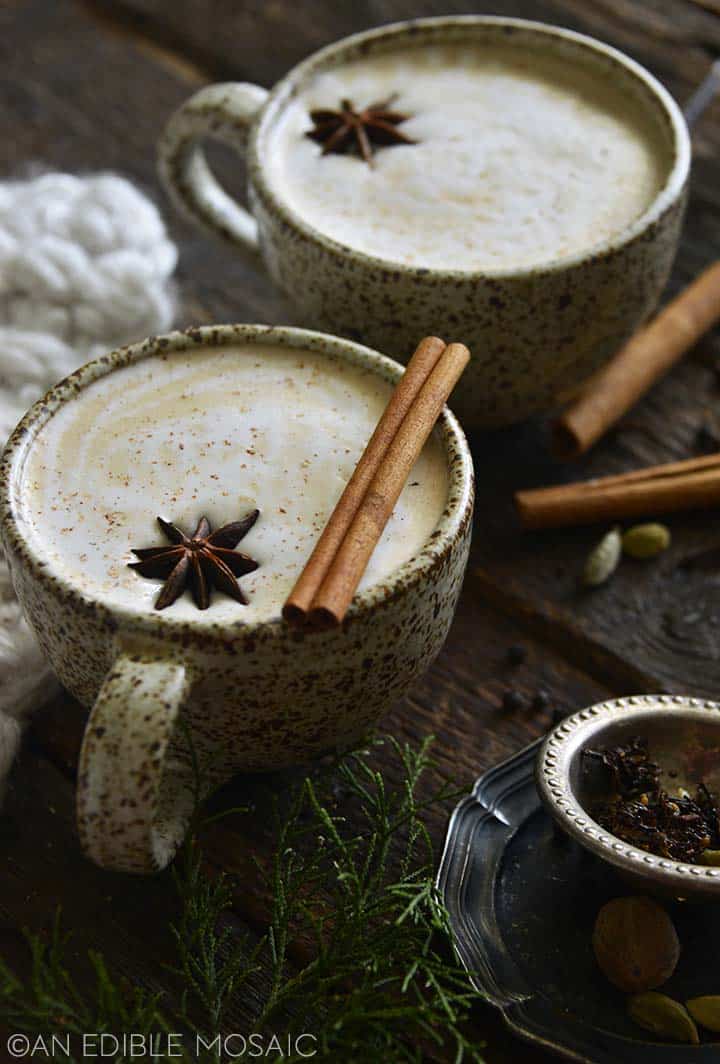 dirty chai latte with espresso