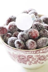 easy sugared cranberries recipe featured image