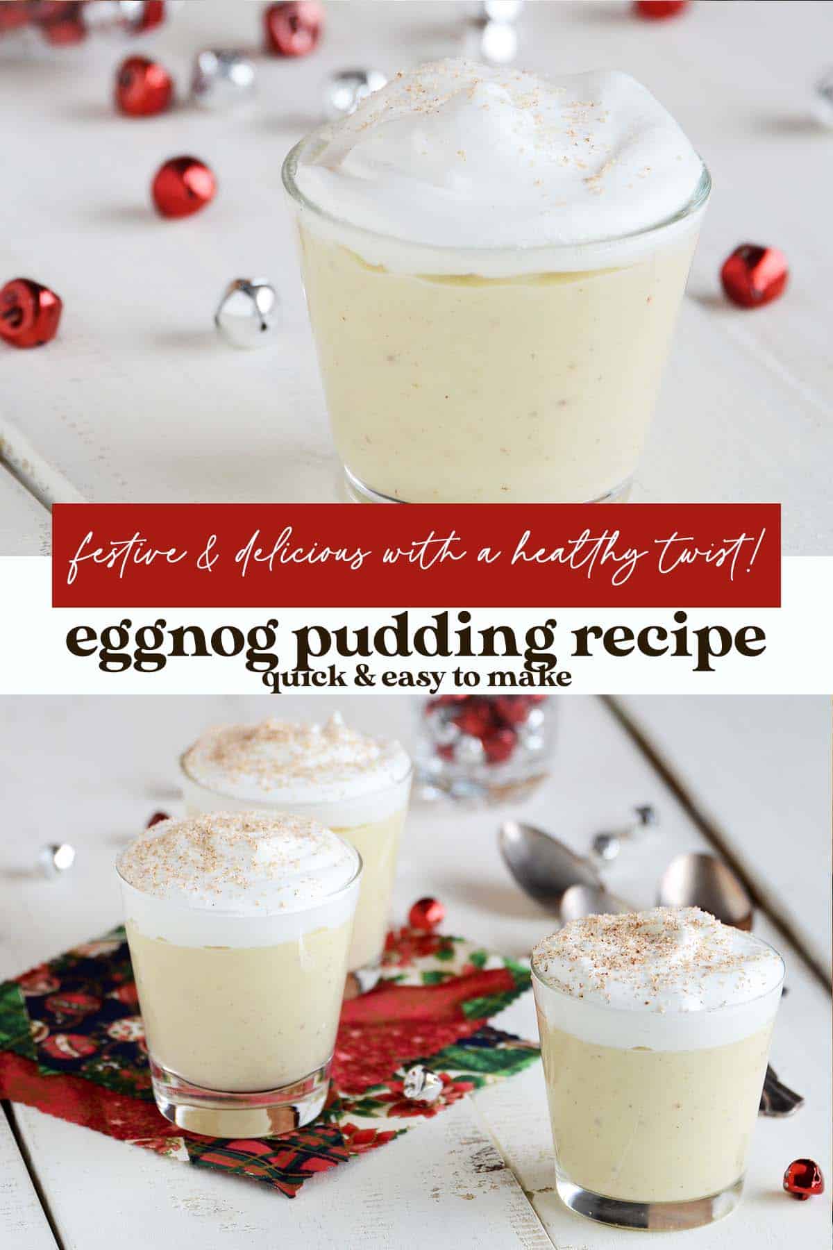 eggnog pudding recipe pin