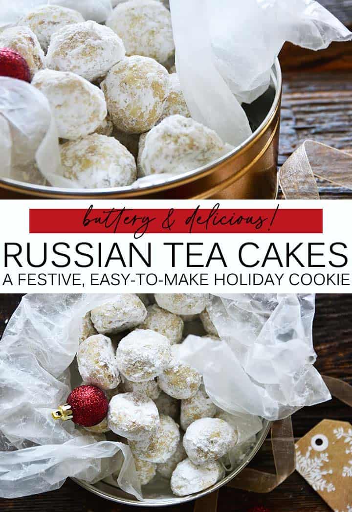 russian tea cakes recipe pin