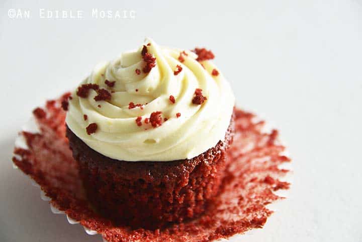Red Velvet Cupcake on White Table