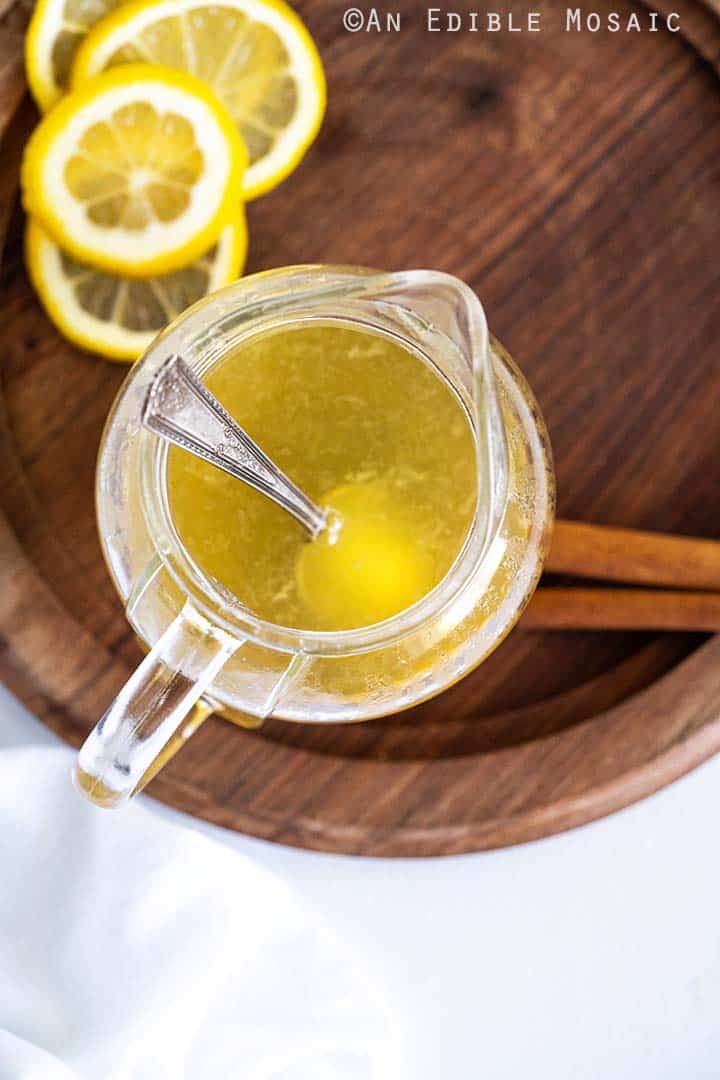 Hot Toddy in Glass Pitcher