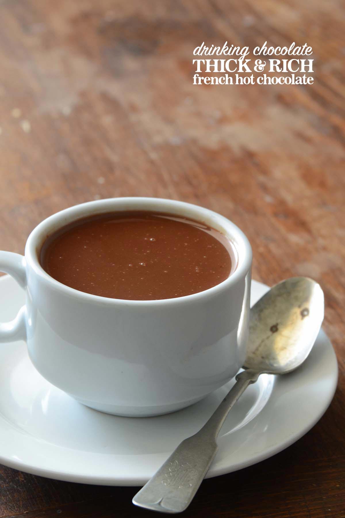 French drinking chocolate recipe pin