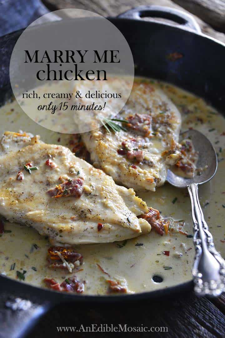 marry me chicken recipe graphic