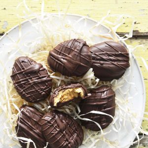 Chocolate Peanut Butter Eggs Recipe Featured Image