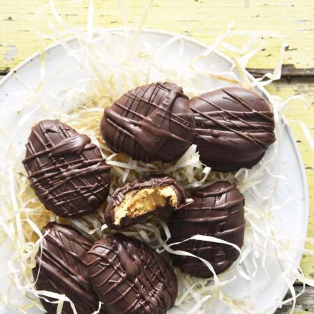 chocolate covered peanut butter candy recipe featured image