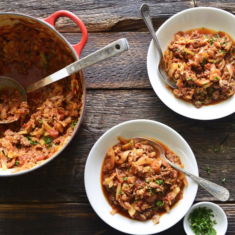 deconstructed cabbage rolls featured image