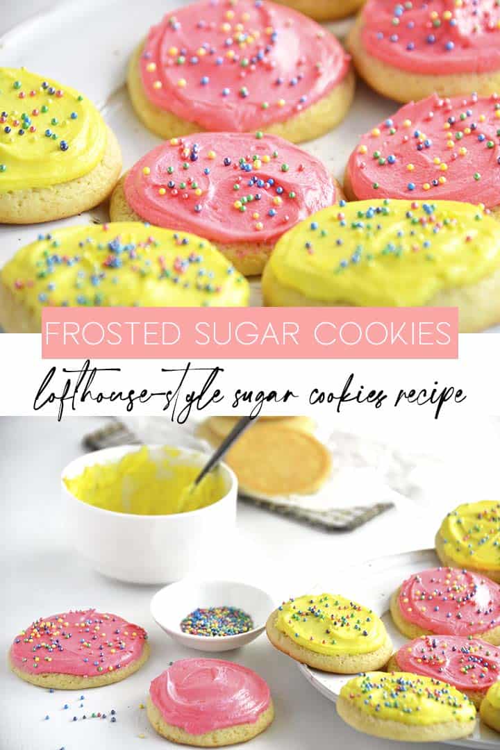 frosted sugar cookies recipe graphic