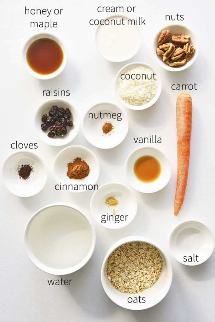 ingredients with labels