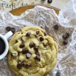 Single Serving Chocolate Chip Cookie Recipe Featured Image