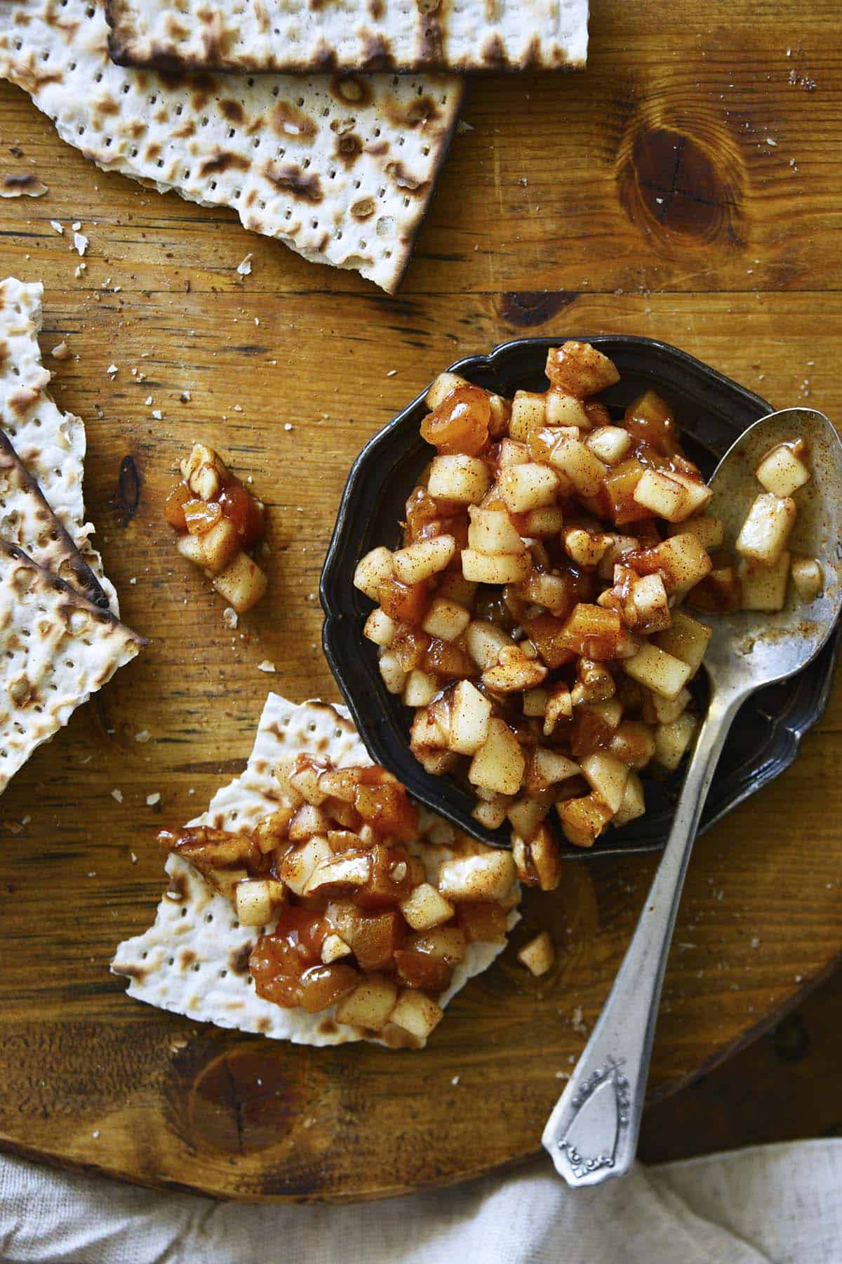 charoset served with matzo