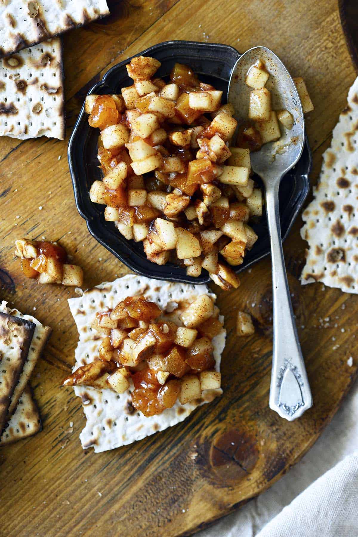 passover charoset with matzah