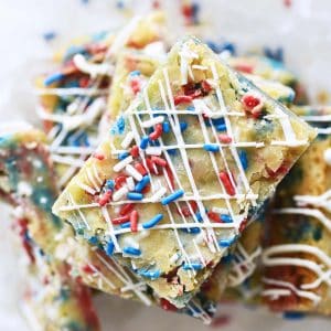 Red White and Blue Blondies Featured Image