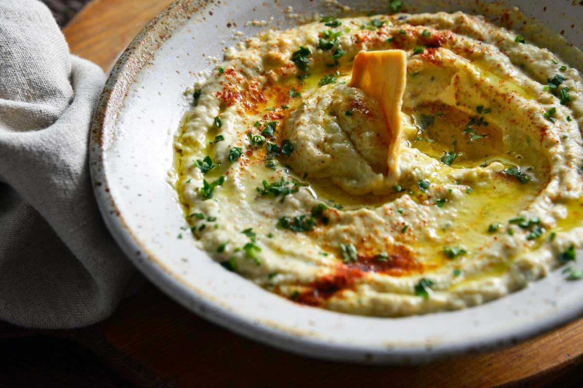 bowl with Mutabbal Batinjan