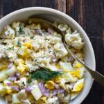 cauliflower potato salad recipe featured image