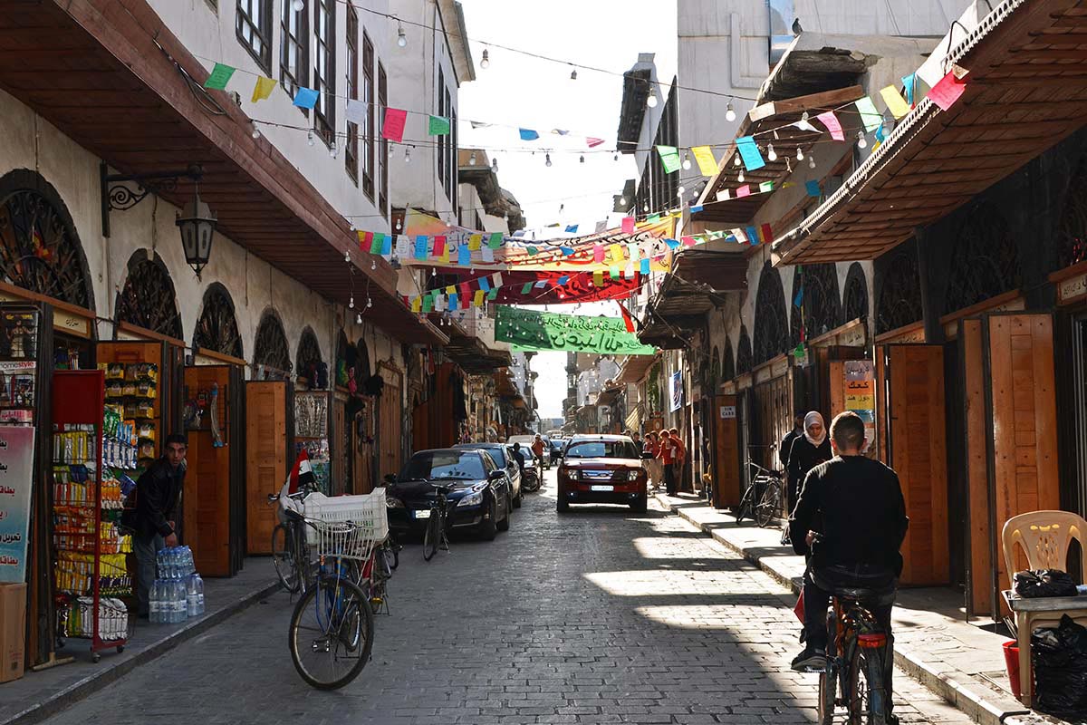 street in Old Damascus syria in 2011