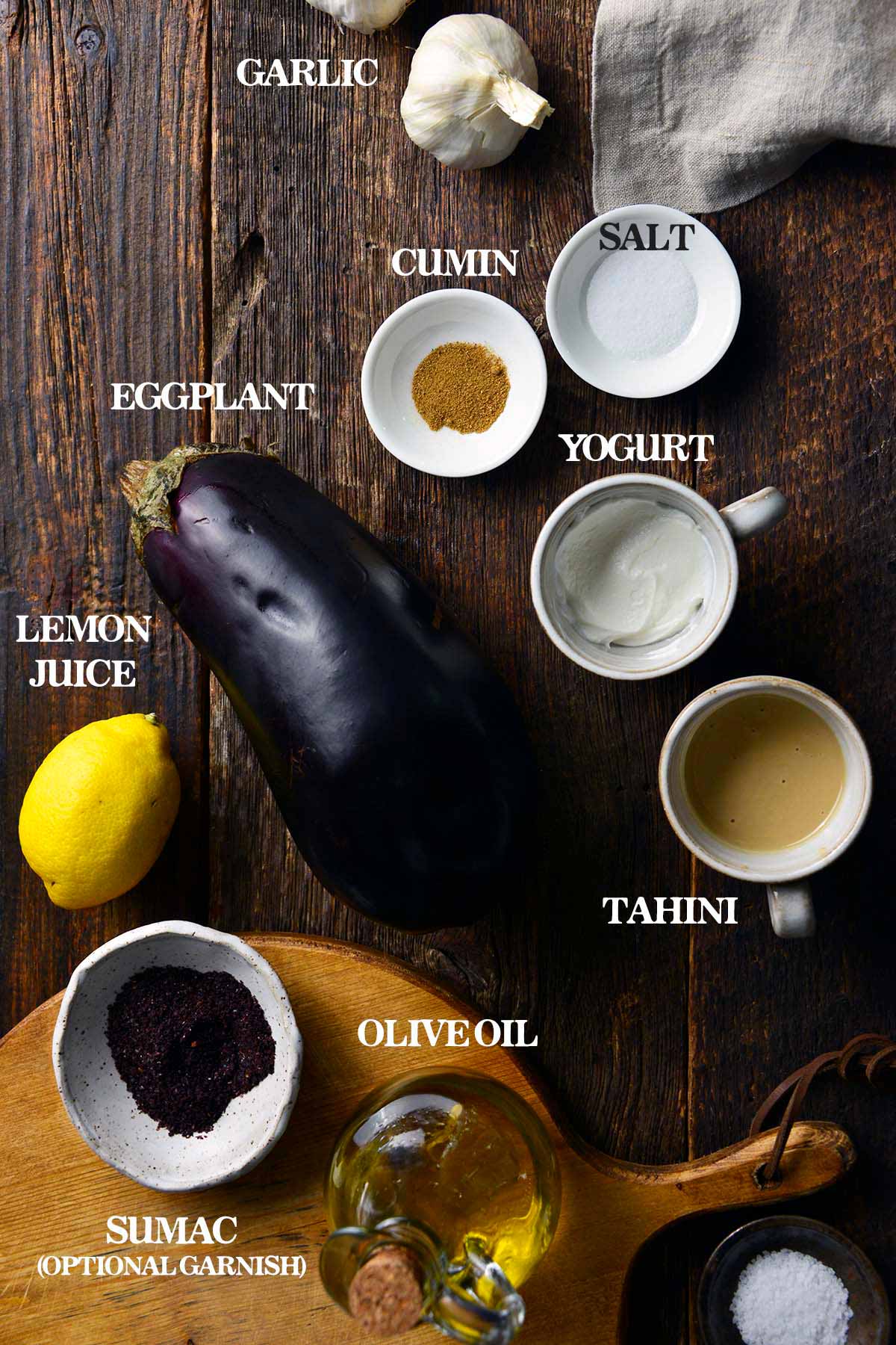 Baba Ganoush ingredients