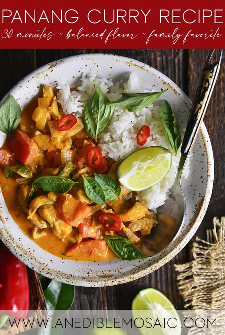 Panang Curry Recipe Graphic