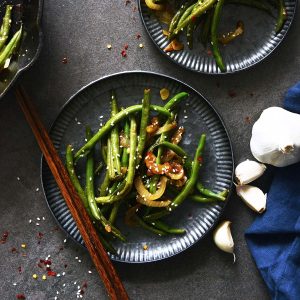 garlic chinese green beans featured image