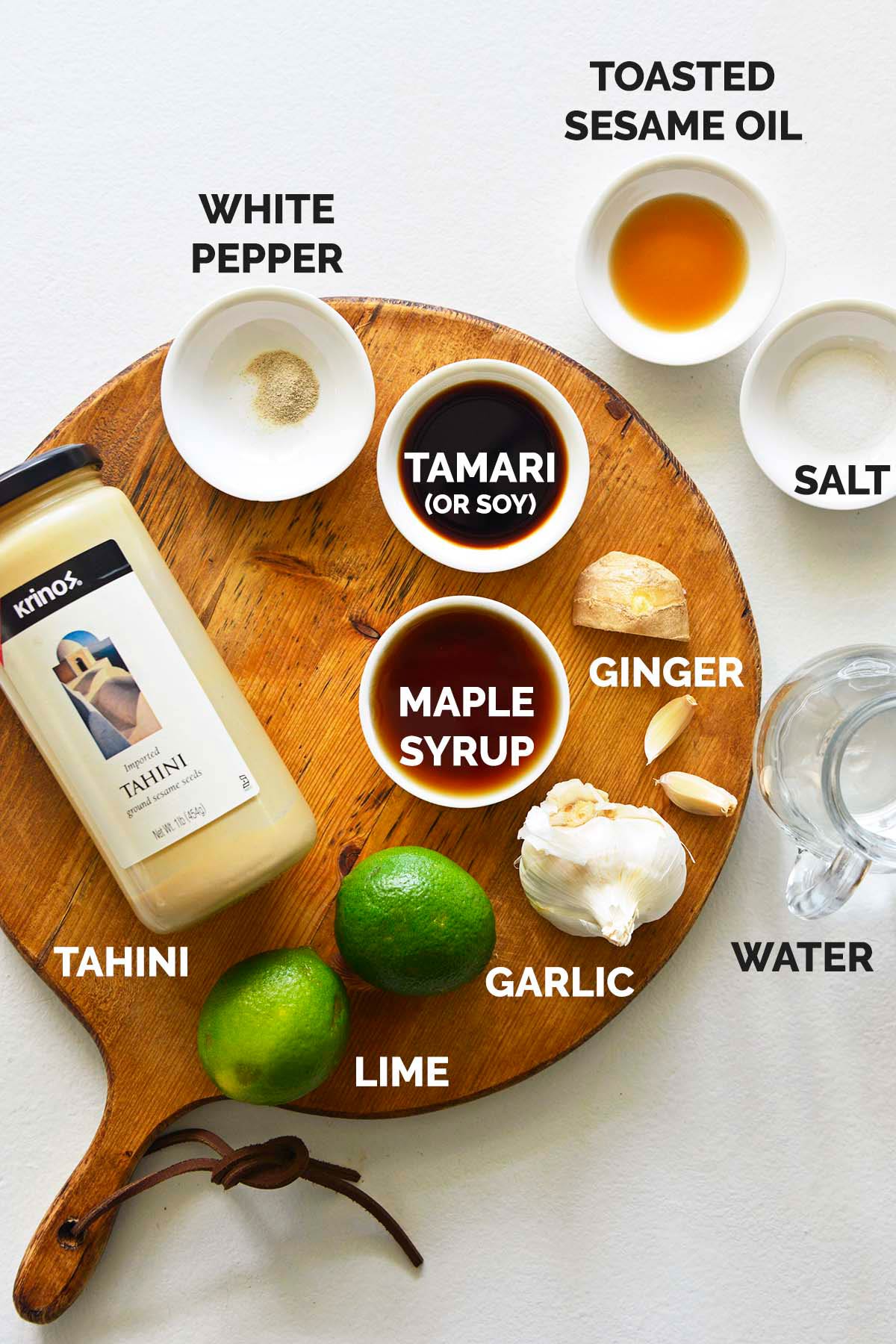 maple tahini salad dressing ingredients