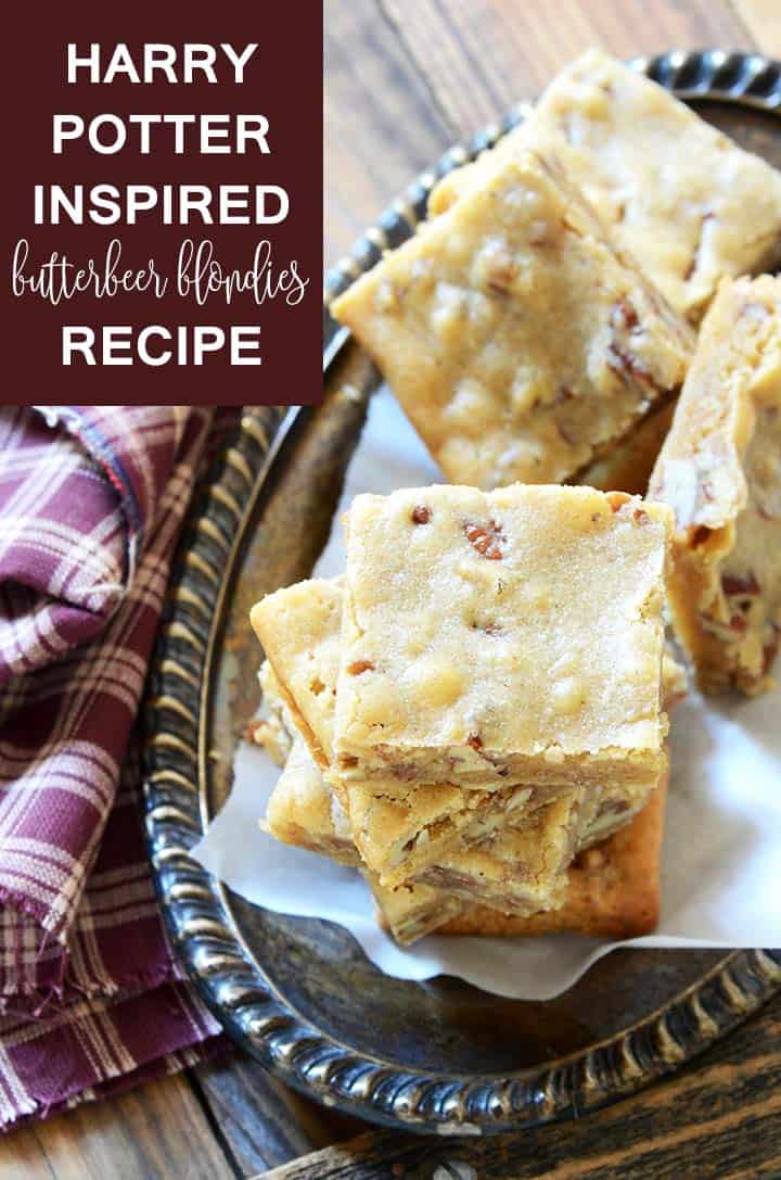 butterbeer brown butter blondies graphic