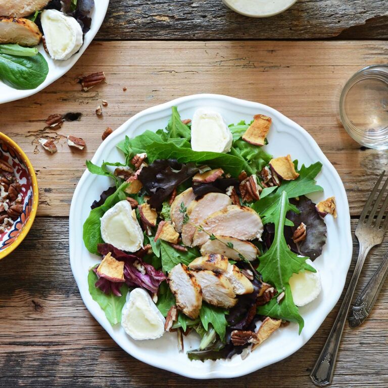 marinated chicken salad featured image