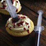 halloween cupcakes with bloody syringes featured image