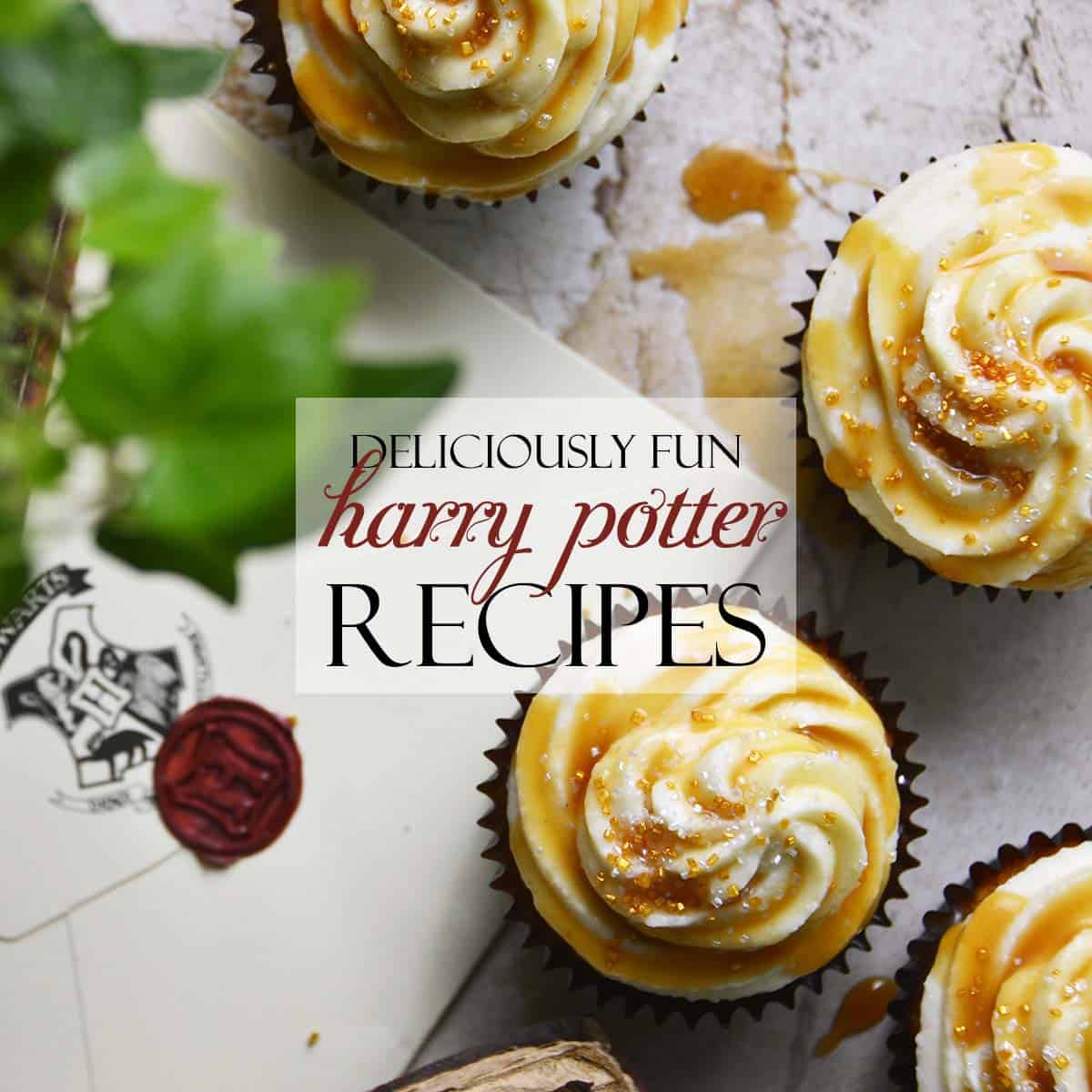 harry potter butterbeer cupcakes recipe featured image