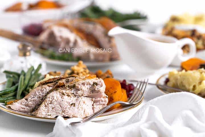 easy roast turkey dinner