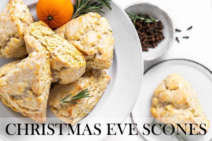 festive christmas eve scones with description