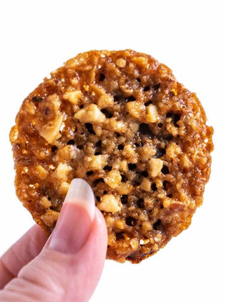 Florentine lace almond cookies recipe featured image