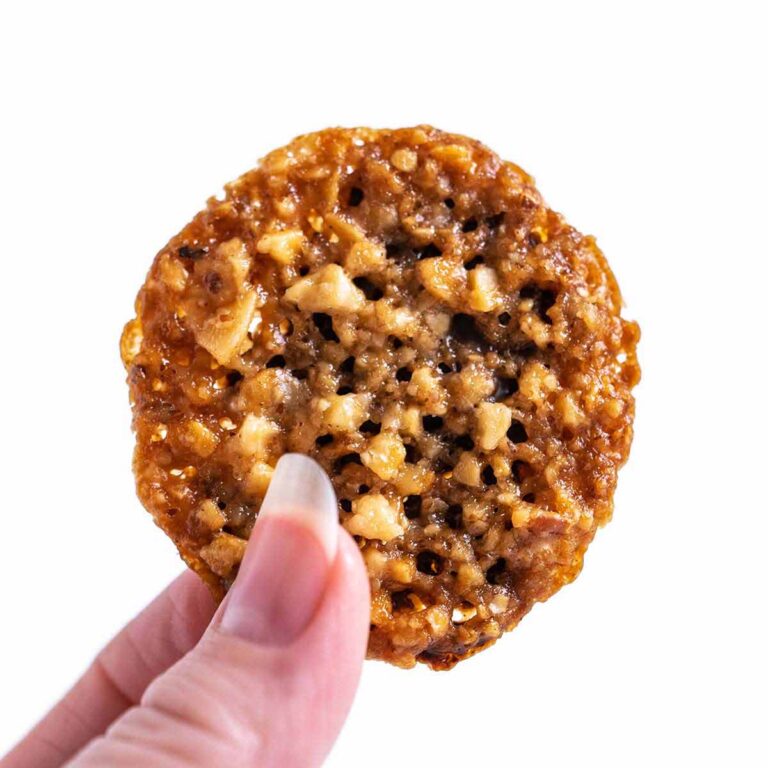 Florentine lace almond cookies recipe featured image