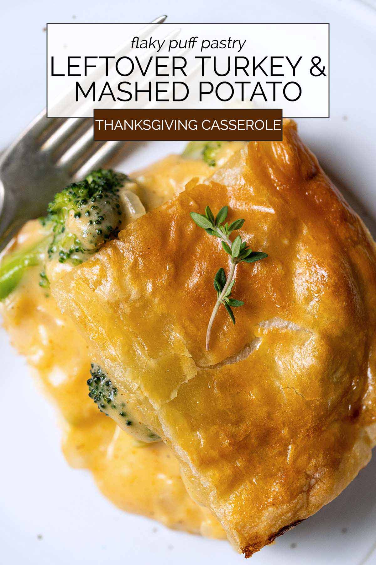 leftover thanksgiving casserole recipe pin