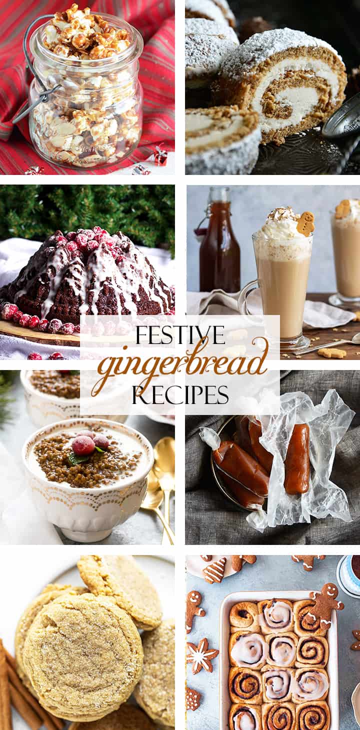 festive gingerbread recipes pin