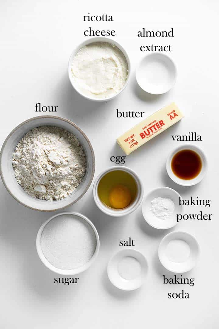 ingredients for ricotta cookies recipe