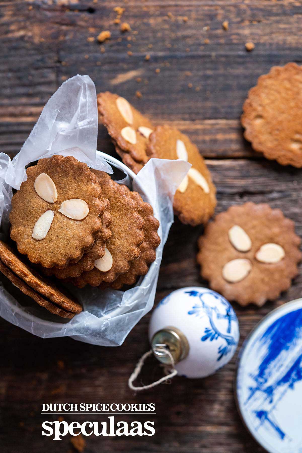 speculaas dutch spice cookies recipe pin