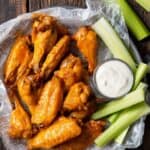 air fryer chicken wings recipe featured image