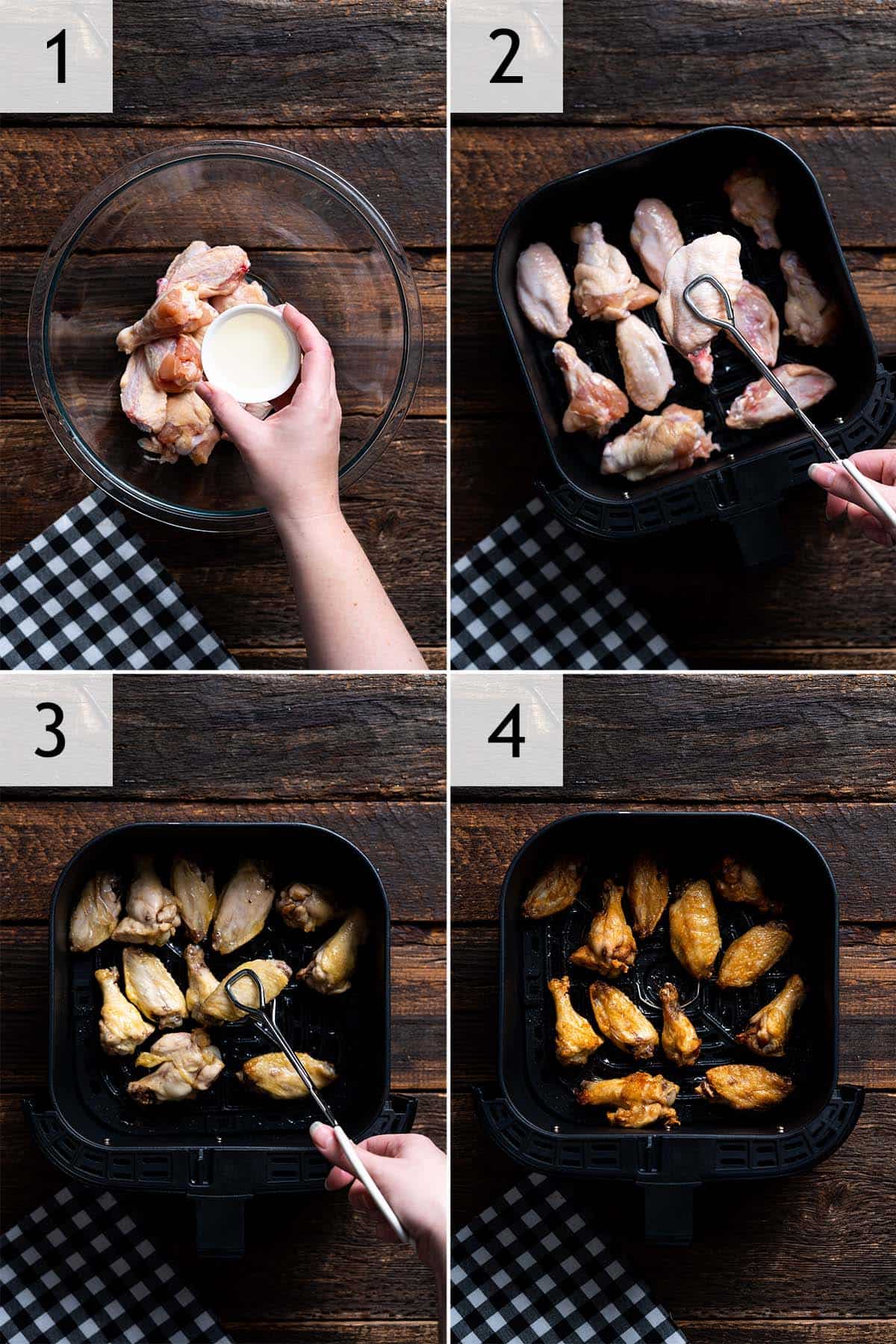 how to make the best crispy air fryer chicken wings